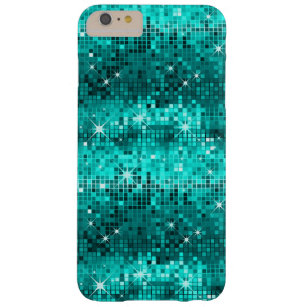 Coque Barely There iPhone 6 Plus Parties scintillant Peacock Green Disco