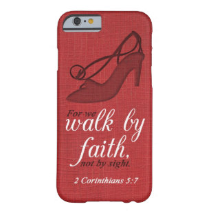 Coque Barely There iPhone 6 Promenade par citation de vers de bible de 5:7 de