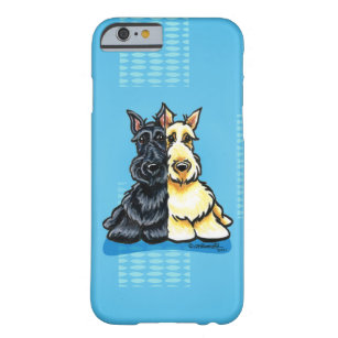 Coque Barely There iPhone 6 Scottish Terriers Deux d'un genre