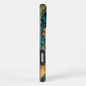 Coque Black Gold Teal pour iPhone 16 Pro Max | Vin (Côté droit)