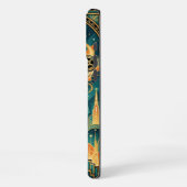 Coque Black Gold Teal pour iPhone 16 Pro Max | Vin (Côté gauche)