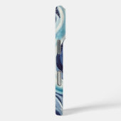 Coque bleu Aurora Iphone 16ProMax (Verso / Droite)