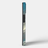 coque bleu et argent abstrait pour Samsung Galaxy (Verso / Droite)
