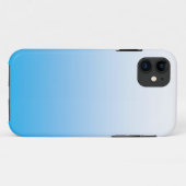 Coque bleu pâle à deux tons coque iphone (Dos (Horizontal))