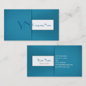 Coque bleu professionnel moderne - Carte de visite (Devant / Derrière)