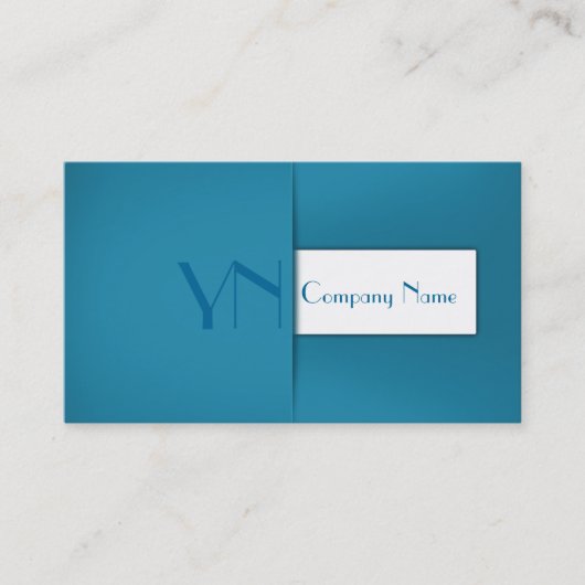 Coque bleu professionnel moderne - Carte de visite (Devant)