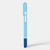 Coque bleue pour iPhone avec motif de chaton migno (Verso / Gauche)