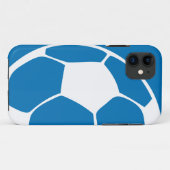 Coque Blue Abstrait Soccer iPhone 5 (Dos (Horizontal))