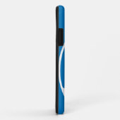 Coque Blue Abstrait Soccer iPhone 5 (Dos/Droite)