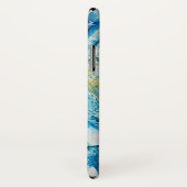 Coque Blue Waves iPhone X (Dos/Droite)