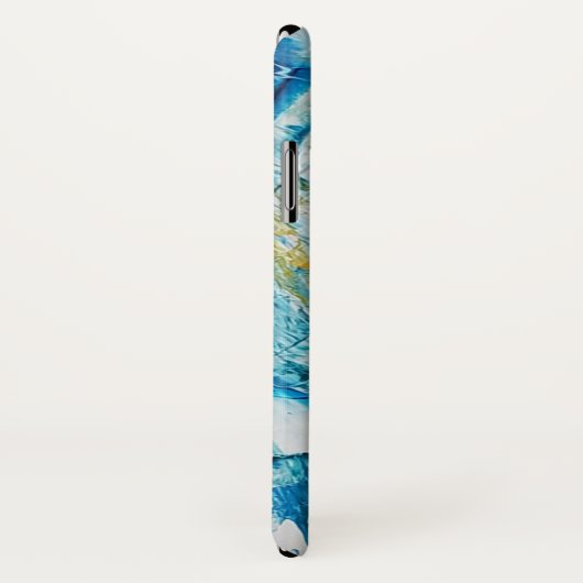 Coque Blue Waves iPhone X (Dos/Droite)