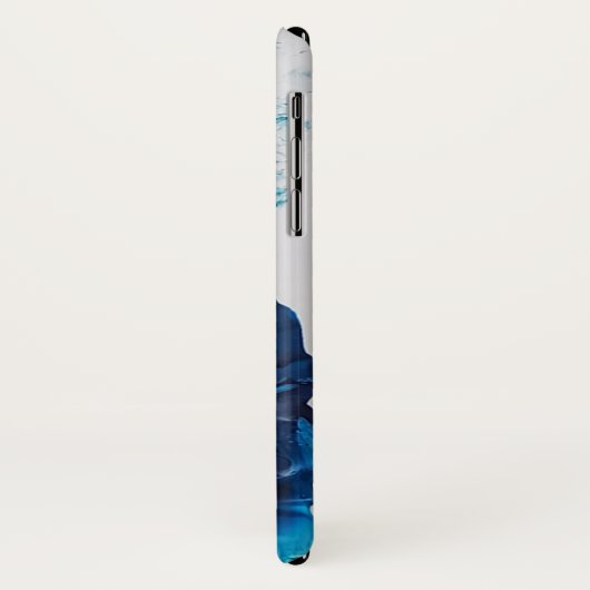 Coque Blue Waves iPhone X (Dos/Gauche)