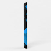 Coque Brushy Black & Blue iPhone 11 | Personnalisa (Dos/Droite)