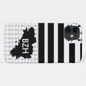 Coque BZH pour les breizh lovers v2 pour Iphones (Dos (Horizontal))