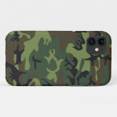 Coque Camo Vert iPhone 5S avec ID, Détenteur de ca (Dos (Horizontal))