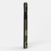 Coque Camo Vert iPhone 5S avec ID, Détenteur de ca (Dos/Droite)