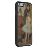 Coque Carved En Bois Pour iPhone Femme d'Edgar Degas | avec deux petites filles (Droite)