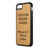 Coque Carved En Bois Pour iPhone La coutume a personnalisé l'iPhone en bois de (Gauche)
