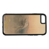 Coque Carved En Bois Pour iPhone L'éléphant (Dos (Horizontal))