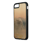 Coque Carved En Bois Pour iPhone L'éléphant (Gauche)