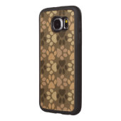 Coque Carved En Bois Pour Samsung Galaxy S6 Conception Empreinte de patte (Gauche)