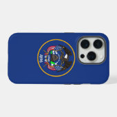 Coque Case-Mate pour iPhone 15 Pro, drapeau de l'U (Verso Horizontal)