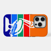 Coque Case-Mate pour iPhone 15 Pro, drapeau de St. (Verso Horizontal)