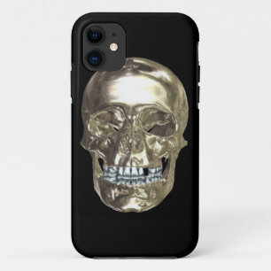 Coque Case-Mate Pour iPhone Argent Chrome Skull iPhone 5G Coque