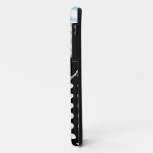 Coque Case-Mate Pour iPhone Black Polka Dot Blue Zebra Imprimer iPhone 5 Coque (Dos/Gauche)