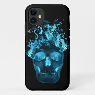 Coque Case-Mate Pour iPhone Blue Flame Skull iPhone 5G Coque