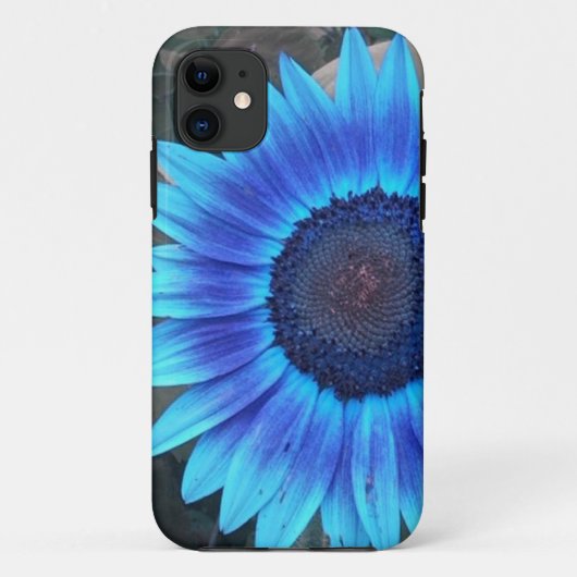 Coque Case-Mate Pour iPhone Blue Sunflower iPhone 5 coque (Dos)