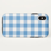 Coque Case-Mate Pour iPhone Buffalo bleu clair et blanc Plaid iPhone X Coque (Dos (Horizontal))