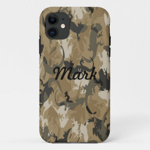 Coque Case-Mate Pour iPhone Camo Brown Reptile Personnalisé iPhone 5 Coque