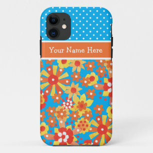 Coque Case-Mate Pour iPhone Chic Personnalisé iPhone 5 Coque : Ditsy Orange Fl