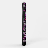 Coque Case-Mate Pour iPhone Circuit rose "I love IT" coque iphone (Dos/Droite)