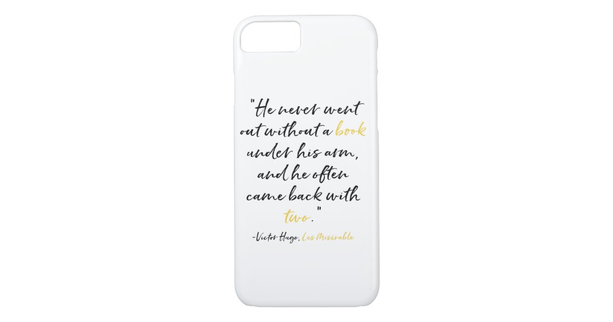 Coque Case Mate Pour Iphone Citation Victor Hugo De Livre De Cas De Telephone Zazzle Be