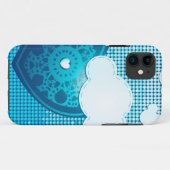 Coque Case-Mate Pour iPhone Clouds arrière - plan avec coeur, iPhone 5 coque (Dos (Horizontal))