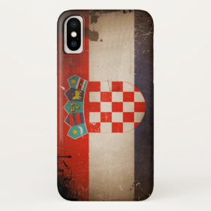 Coque Case-Mate Pour iPhone Conception sale fraîche de drapeau de la Croatie
