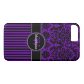 Coque Case-Mate Pour iPhone Coque iPhone 7 | Damas | Tracées | Violet (Dos (Horizontal))
