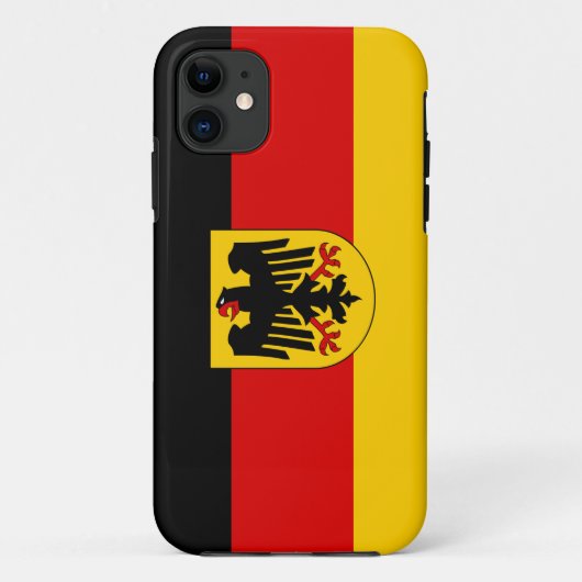 Coque Case-Mate Pour iPhone Coque iphone allemand de drapeau (Dos)