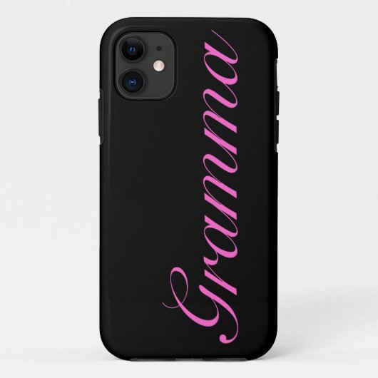 Coque Case-Mate Pour iPhone Coque iphone assez noir de gramma (Dos)