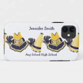 Coque Case-Mate Pour iPhone Coque iphone Cheerleading bleu et jaune (Dos (Horizontal))