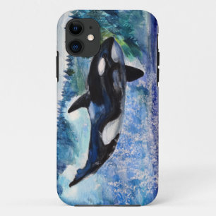 Coque Case-Mate Pour iPhone Coque iphone d'aquarelle de faune d'orque