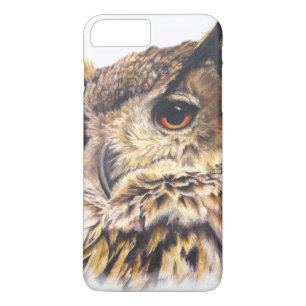 Coque Case-Mate Pour iPhone Coque iphone d'art de l'Aigle Owl d'Eurasie