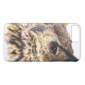 Coque Case-Mate Pour iPhone Coque iphone d'art de l'Aigle Owl d'Eurasie (Dos (Horizontal))