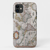 Coque iphone de carte du monde antique