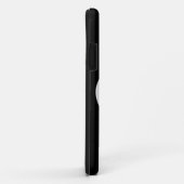 Coque Case-Mate Pour iPhone Coque iphone de coeur d'amour noir et blanc (Dos/Droite)