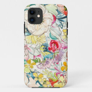 Coque Case-Mate Pour iPhone Coque iphone de fleurs d'aquarelle Neon