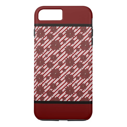 Coque Case-Mate Pour iPhone Coque iphone de Noël Poinsettia (Dos)