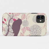 Coque Case-Mate Pour iPhone coque iphone d'oiseaux et de fleurs (Dos (Horizontal))